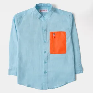 Boys Casual Shirt Delicate - Sky Blue