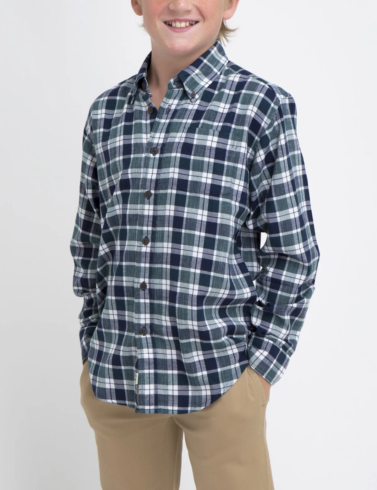 BOYS PLAID SHIRT