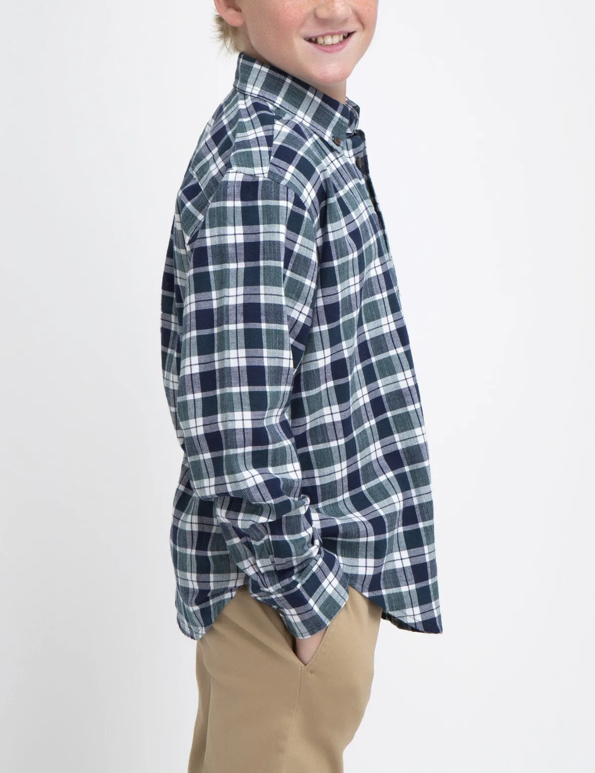 BOYS PLAID SHIRT