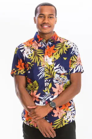 Digital Print Hawaiian Short Sleeve Shirt