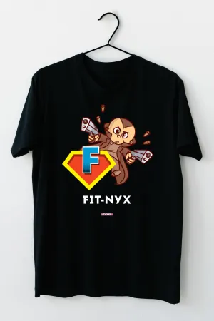 FitNyx by Styched Black Dry-Fit T-Shirt