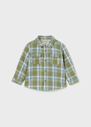 Fleece-Lined Flannel Shirt, Forest Plaid, 2187