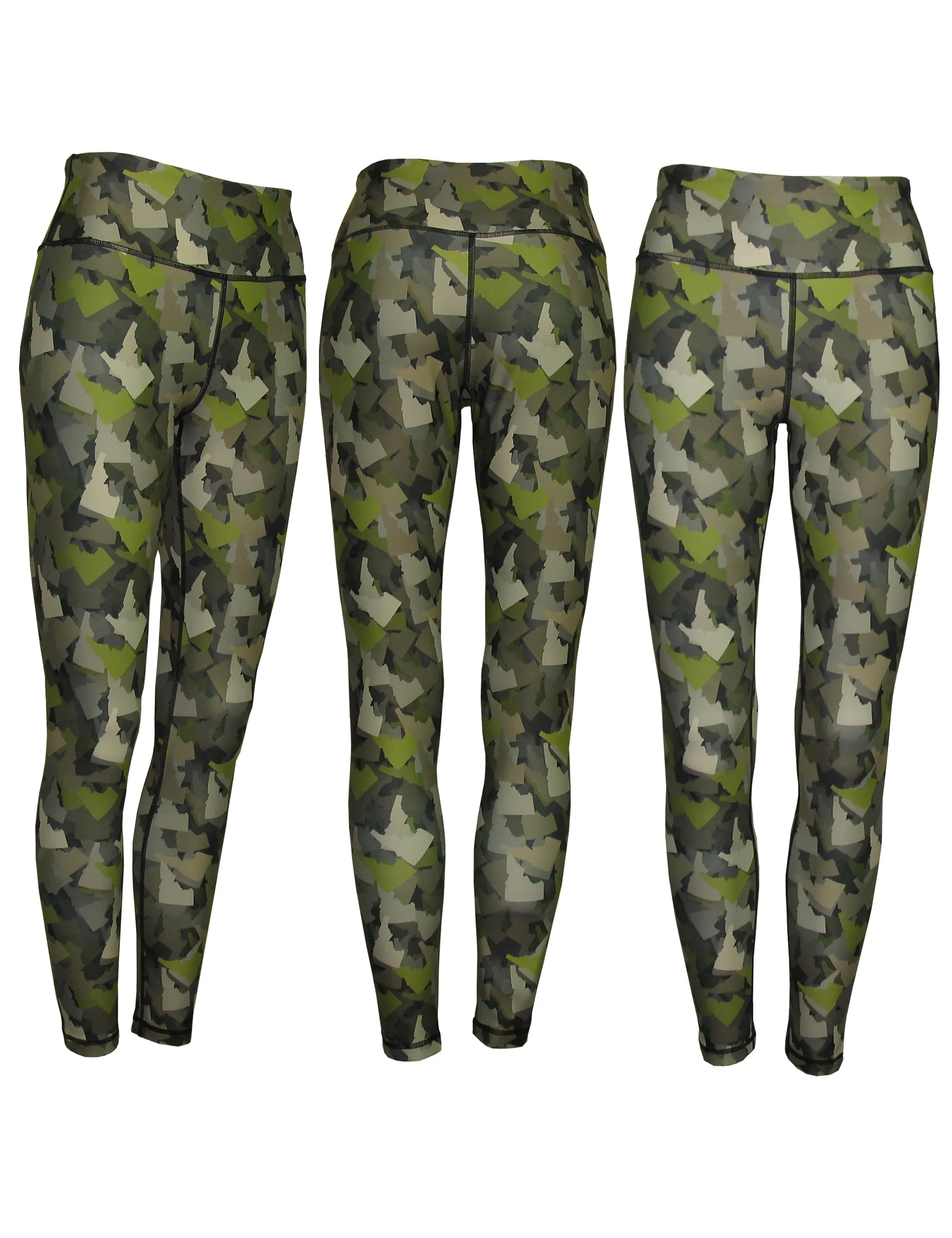 Idaho Camo Print Patterned All Sport Leggings