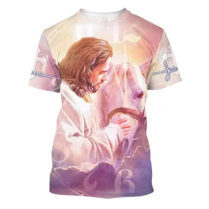 Jesus And Horse 3d All Over Print Shirt - Christian 3d Shirts For Men Women