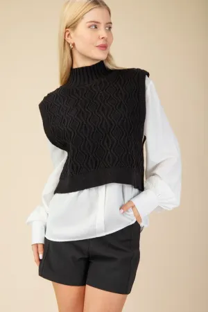 Layered Mock Neck