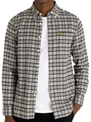 Lyle and Scott Mens Check Flannel Shirt Cove