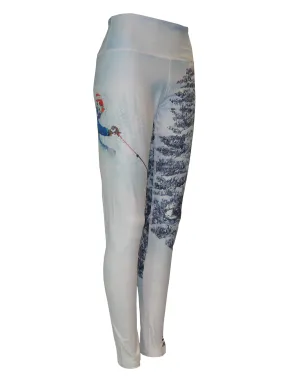 Pow Mountain Print Patterned All Sport Leggings