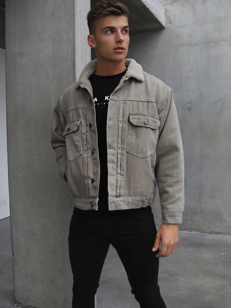 Rapha Oversized Denim Jacket - Stone